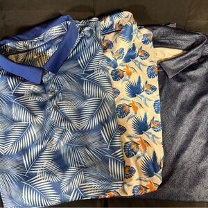 Tropical Patterned Polo Shirt